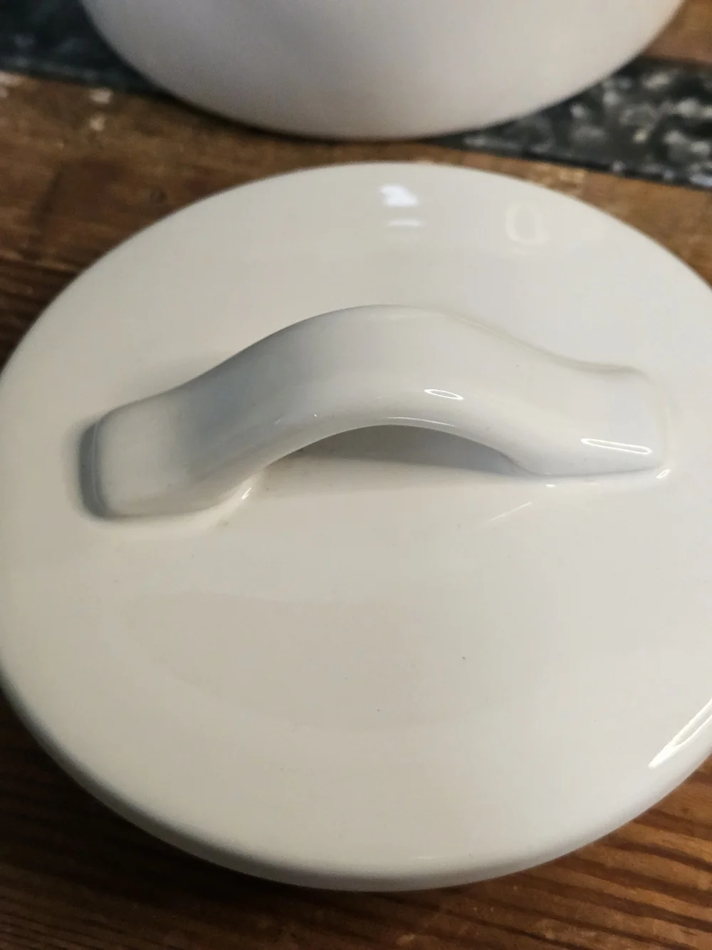 Rae Dunn White Ceramic 'Bone Appétit' Canister